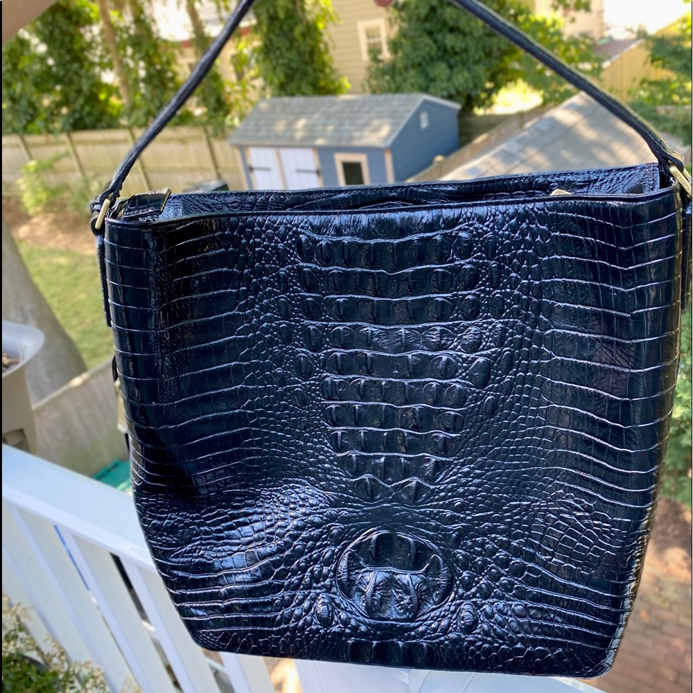 Brand New Brahmin black shoulder-work bag